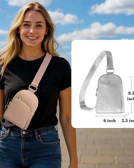INICAT RFID Blocking Sling Bag Anti Theft Crossbody Bags Women Valentine's Day Gifts Travel Purses Vegan Leather