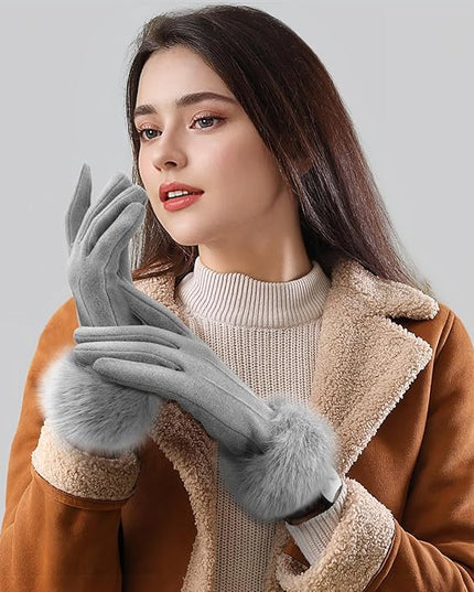 Clothirily Winter Gloves for Women, Touchscreen Texting Winter Gloves Women, Fleece Lined Warm Winter Glove for Cold Weather