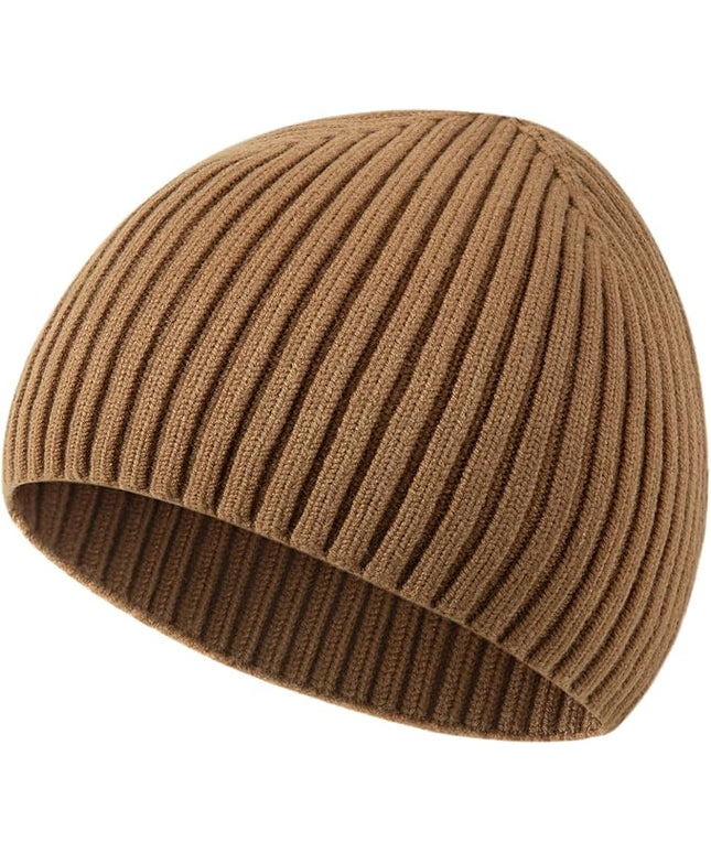 choshion Wool Knit Fisherman Beanie Hat for Men Women,Cuffless Warm Short Cuff Beanies Toboggan Ski Hats Winter Skull Cap