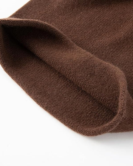 Villand 100% Cashmere Slouchy Beanie Hat for Women, Knitted Ladies Soft Warm Cashmere Skull Beanies Cap
