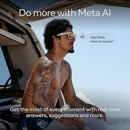 Oakley Meta HSTN, Black | Smart AI Glasses for Men, Women — Performance for Sports, Athletes — Camera, Audio, Video — 8 Hour Battery — 3K HD Resolution — Amethyst Transitions® Lenses
