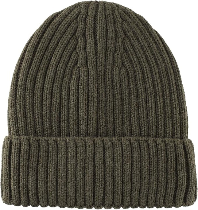 Connectyle Fleece Lined Cuffed Beanie Hat for Men Women Knitted Winter Wool Beanies Skull Cap Warm Watch Hat