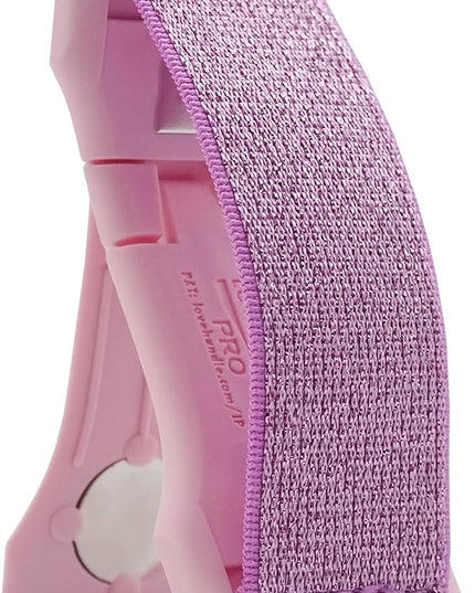LOVEHANDLE PRO Premium Phone Grip - Elastic Phone Strap - Magnetic Phone Mount and Kickstand for Smartphone and Tablet - Pink Glitter
