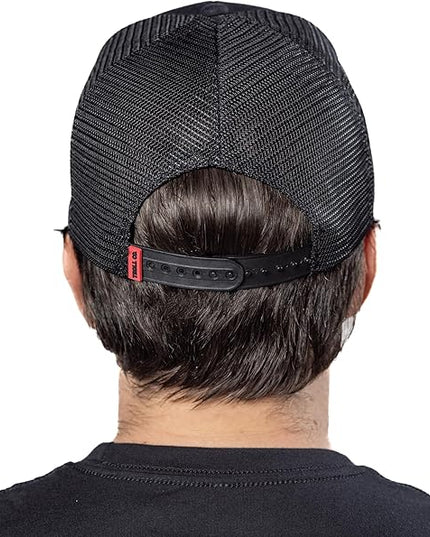 TROLL CO. CLOTHING Dirty Hands Clean Money Meshback Hat - Black, Adjustable Snapback, Curved Brim, One Size Fits Most