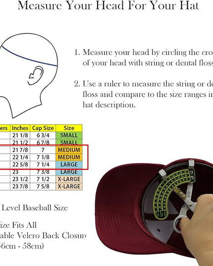 Top Level Baseball Cap Men Women - Classic Adjustable Plain Hat