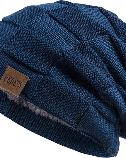 REDESS Beanie Hat for Men and Women Winter Warm Hats Knit Slouchy Thick Skull Cap