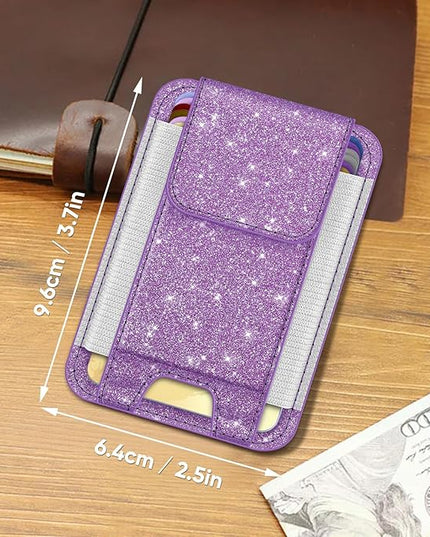 FINPAC MagSafe Wallet, Magnetic Card Wallet Holder for iPhone 17/16/15/14/13/12 Series, Safe RFID Blocking Slim Leather 6 Card Holder for Women Men