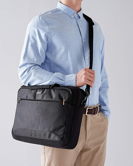 Amazon Basics Laptop Carrying Case Shoulder Strap, 10-pack, 15.6 inch, Black