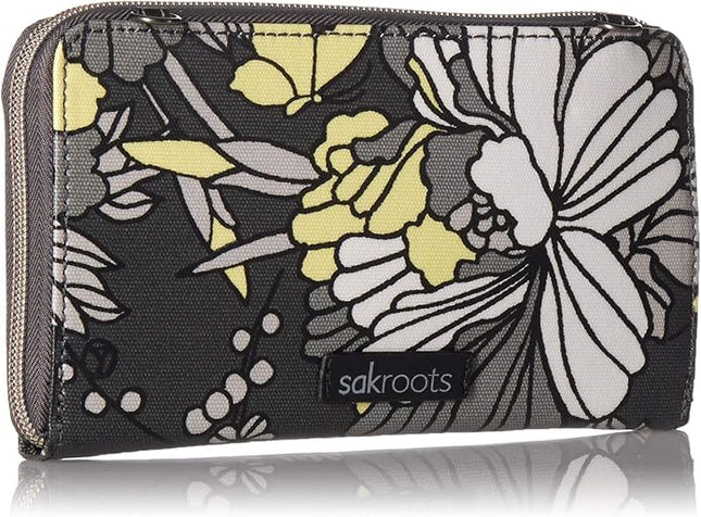 Sakroots Artist Circle Smartphone Crossbody in Coated Canvas, Detachable Wristlet Strap
