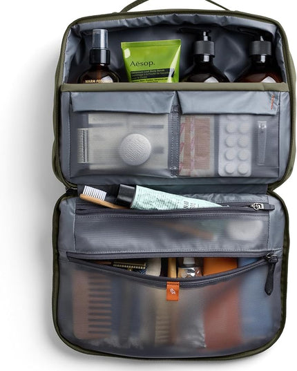 Bellroy Hanging Toiletry Kit Plus (8 Liter Travel Hanging Toiletry Bag) - SeaKelp
