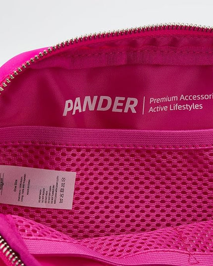 Pander Belt Bag for Women, Fashion Waist Packs, Crossbody Bags, Everywhere Belt Bag with Adjustable Strap (Sonic Pink).