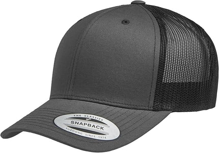 Yupoong Classic Premium Mesh 6 Panel Retro Trucker Cap | Mid Profile Snapback | OSFA | Bulk Pack Available