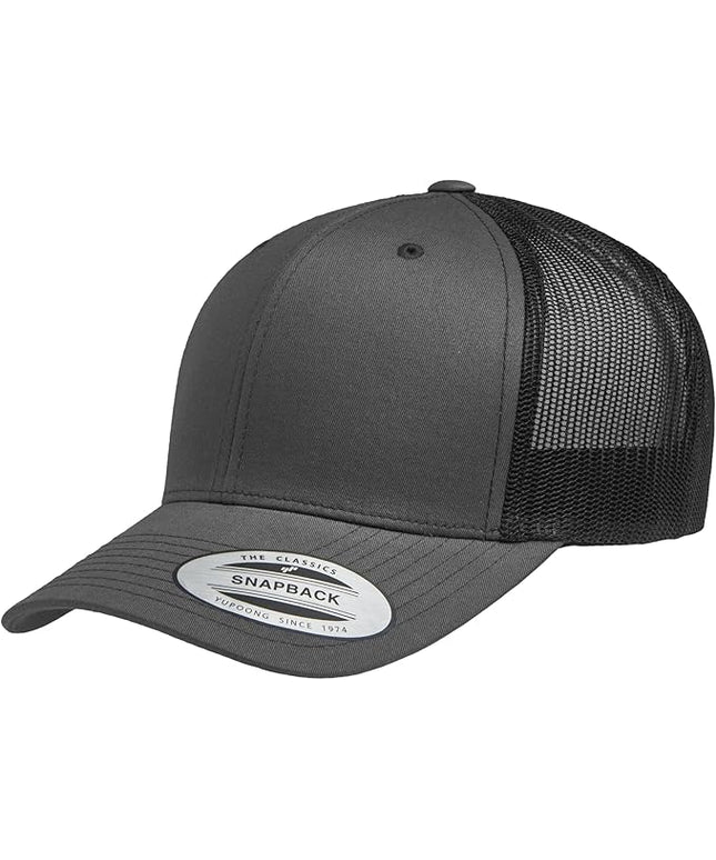 Yupoong Classic Premium Mesh 6 Panel Retro Trucker Cap | Mid Profile Snapback | OSFA | Bulk Pack Available