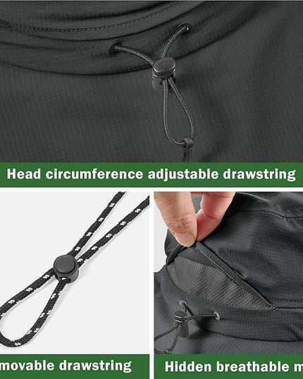 Sukeen Bucket Hat, Waterproof, Skin-Friendly, Shields Neck, Quick-Dry, Breathable, Hat for Fishing, Travel hat