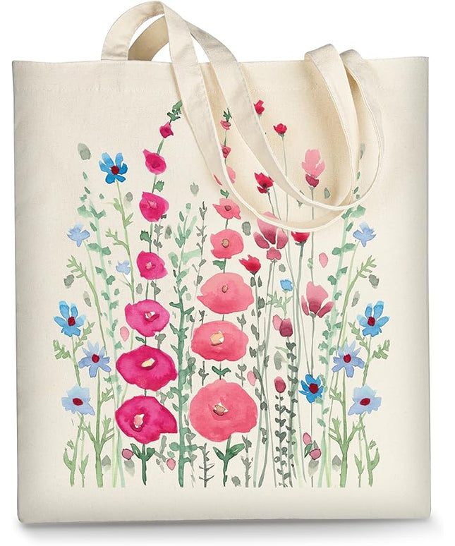 AUSVKAI Canvas Tote Bag for Women, Aesthetic Cute Grocery Grocery Reusable Cotton Gift Bag for Shooping Beach Trendy Gifts