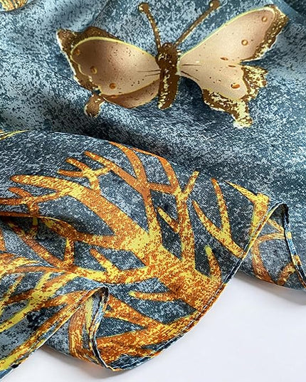 Fashion Scarves Scarf 100% Silk Feeling Scarf Silk Like Scarves Long Lightweight Sunscreen Shawls for Women