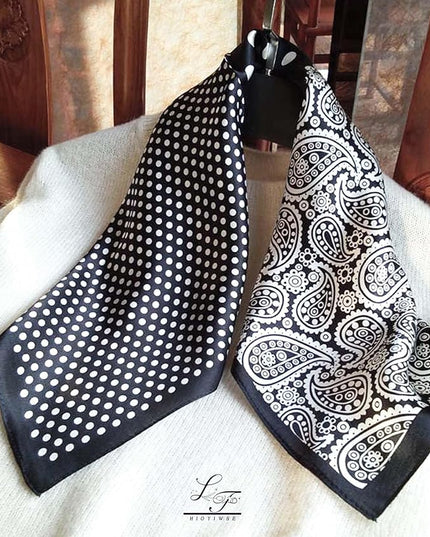 Satin Bandanas Head Scarf For Women Hair Scarves Accessories Lightweight Fashion Wrap Neck Silk Sleeping Headscarf