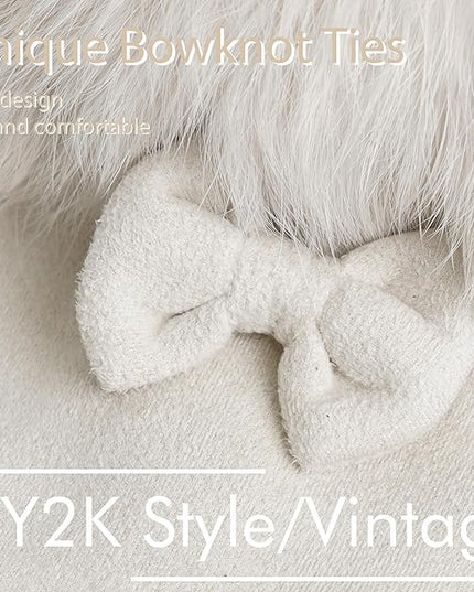 Vagasi Women Touch Screen Gloves, Fleece Lined Winter Gloves for Ladies, Thermal Suede Gloves Fur Cuff for Girls Gifts