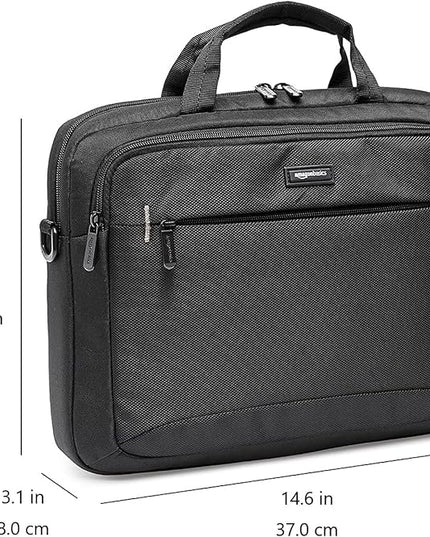 Amazon Basics Laptop Carrying Case, Black | 14 inch, Shoulder Strap, 24-pack