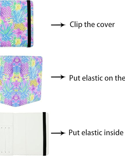 Tropical Pineapple Passport Holder for Women and Men PU Leather Passport Cover for Travel