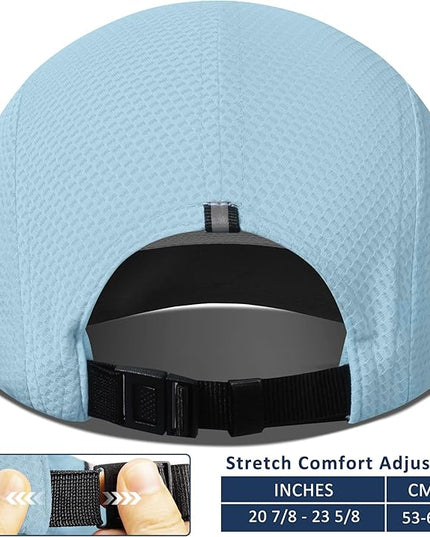 GADIEMKENSD Women's Race Day Running Cap Performance Mesh Hat - Excellent Ventilation, Lightweight, Reflective Safety