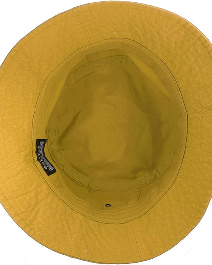 Gelante Solid Color 100% Cotton Bucket Hat for Women and Men Packable Travel Summer Beach Hat