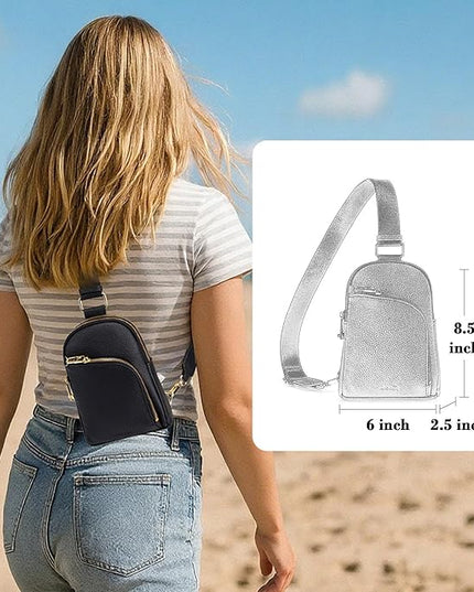 INICAT RFID Blocking Sling Bag Anti Theft Crossbody Bags Women Valentine's Day Gifts Travel Purses Vegan Leather