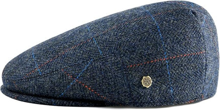 VOBOOM Men's Herringbone Flat Ivy Newsboy Hat Wool Blend Gatsby Cabbie Cap