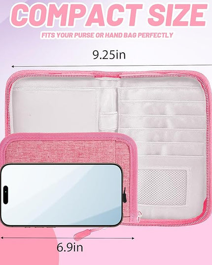 Passport Holder for Travel Essentials, RFID Blocking Protector Passport Wallets, Passport Document Organizer Case for Travel Must Have, Passport Book for Women, Couple, Family Cards, Tickets, ID, Cash