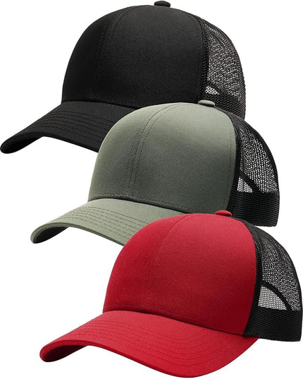 FURTALK Mens Trucker Hat Structured Mesh Baseball Cap Adjustable Classic Mens Hat