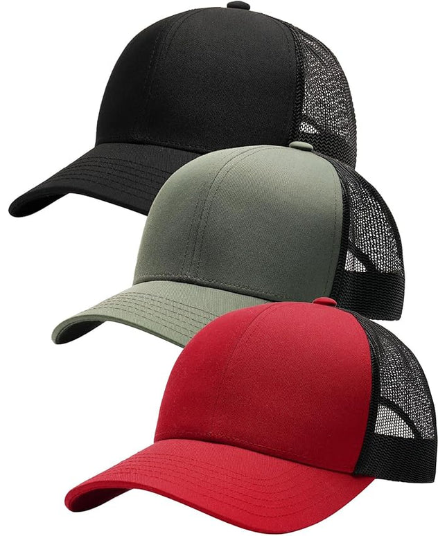 FURTALK Mens Trucker Hat Structured Mesh Baseball Cap Adjustable Classic Mens Hat