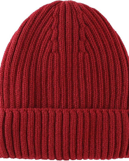 Connectyle Fleece Lined Cuffed Beanie Hat for Men Women Knitted Winter Wool Beanies Skull Cap Warm Watch Hat