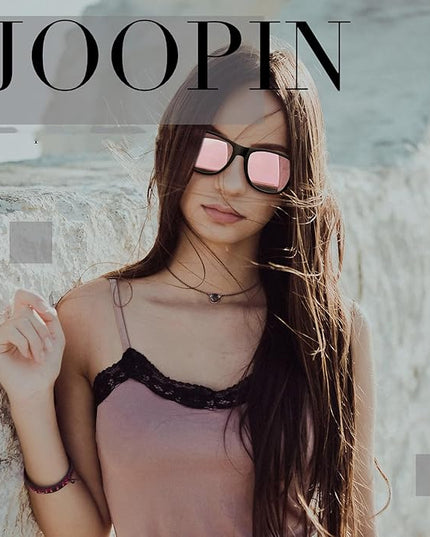 Joopin Square Sunglasses Polarized UV Protection Trendy Designer Sun Glasses Men Women