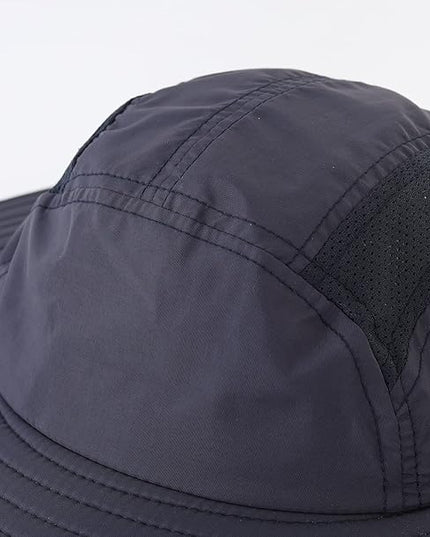 Home Prefer UPF 50+ Mens Wide Brim Fishing Hat with Neck Flap Sun Hat for Men Women Sun Protection Cap
