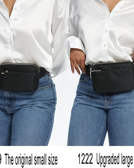 UTO Fanny Pack for Women Crossbody Trendy Fashion Belt Purse Chest Waist Hip Bumbag for Outdoor Shopping Travel Hiking