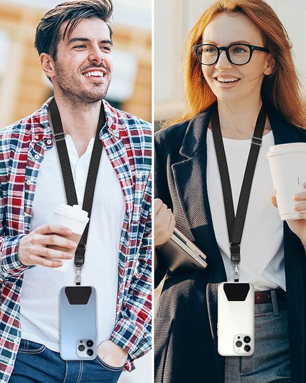 SHANSHUI Phone Lanyard, 2 Pack Durable Tether Tab Universal Nylon Phone Strap for All Smartphones