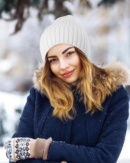HiRui Knit Beanie for Men Women Kids, Winter Hats Warm Classic Daily Skull Caps