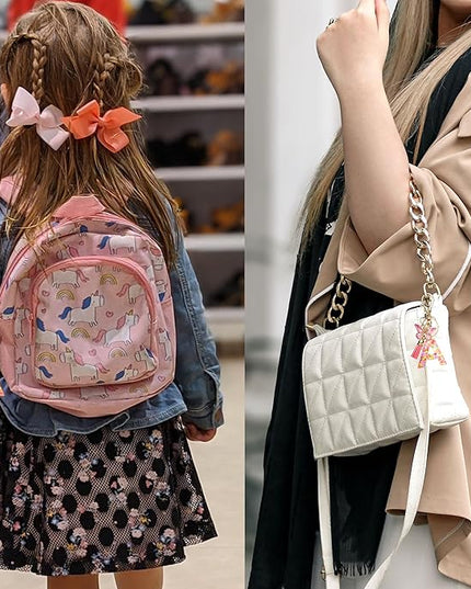 Fashion Alphabet Initial Letter Keychain Tassel Butterfly Pendant Key Ring for Purse Handbags Women Girl