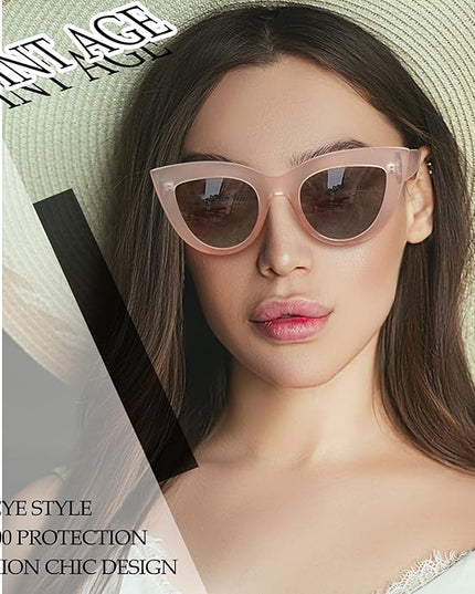 Joopin Polarized Cat Eye Sunglasses for Women Vintage Cateye Sun Glasses UV400 Protection