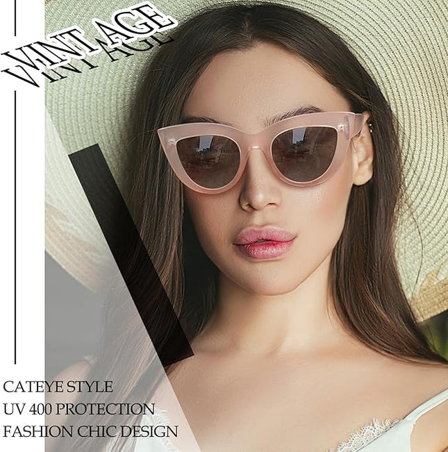 Joopin Polarized Cat Eye Sunglasses for Women Vintage Cateye Sun Glasses UV400 Protection