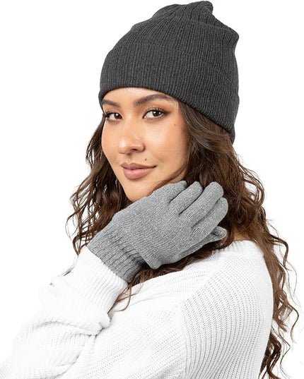 48 Pack Winter Beanies, Bulk Cold Weather Warm Knit Skull Caps, Mens Womens Unisex Hats