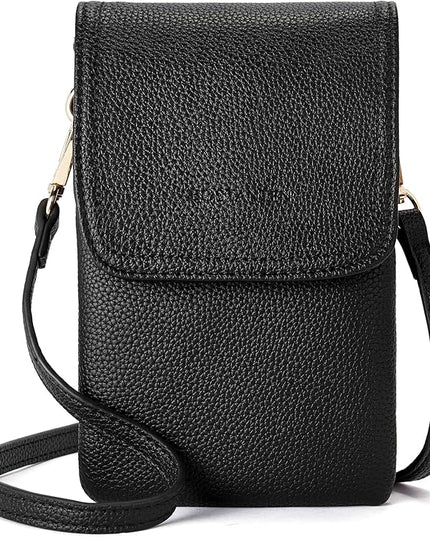 BOSTANTEN Vegan Leather Small Crossbody Bags for Women Designer Cell Phone Bag Wallet Purses Adjustable Strap