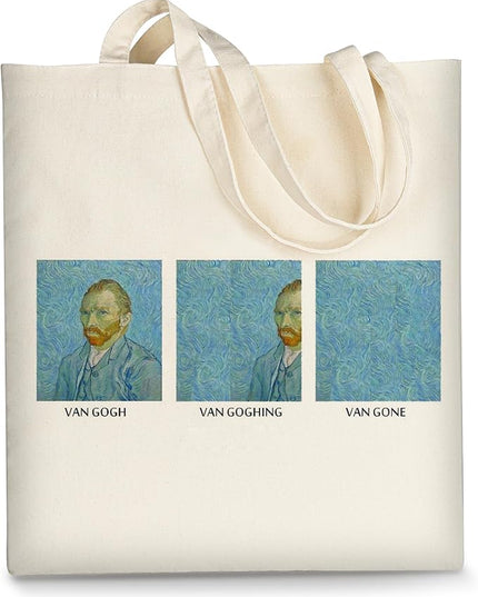 AUSVKAI Canvas Tote Bag for Women, Aesthetic Cute Grocery Grocery Reusable Cotton Gift Bag for Shooping Beach Trendy Gifts