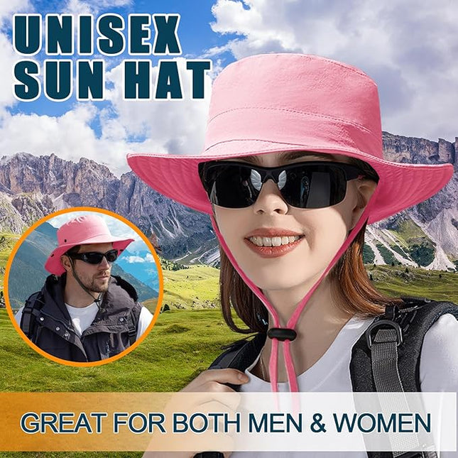 Sun Hats for Men Women Fishing Hat UPF 50+ Quick Dry Foldable Bucket Hat Adjustable Safari Hat for Beach Hiking