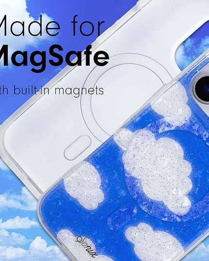 Sonix Case for iPhone 16 Pro | Compatible with MagSafe | 10ft Drop Tested | Glitter Clouds | Day Dream