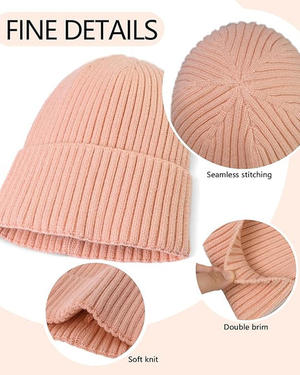 HiRui Knit Beanie for Men Women Kids, Winter Hats Warm Classic Daily Skull Caps
