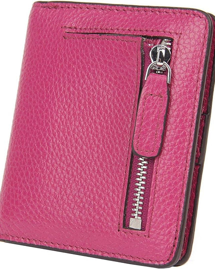 AINIMOER Small Leather Wallet for Women, Ladies Credit Card Holder RFID Blocking Women's Mini Bifold Pocket Purse