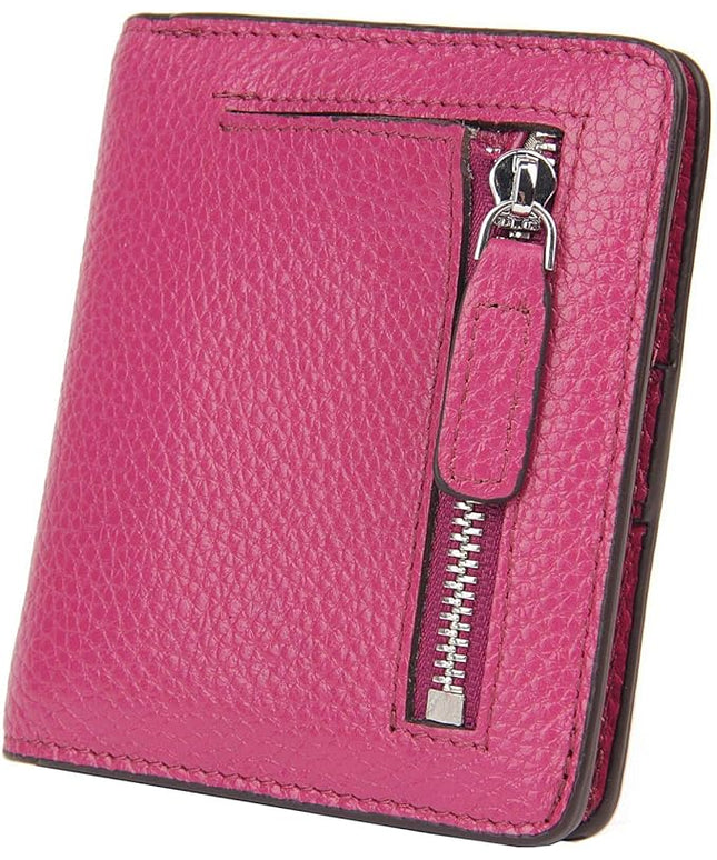 AINIMOER Small Leather Wallet for Women, Ladies Credit Card Holder RFID Blocking Women's Mini Bifold Pocket Purse