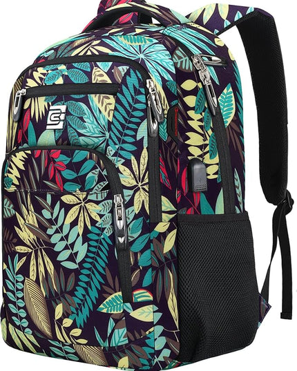 Laptop Backpack,Business Travel Anti Theft Slim Durable Laptops Backpack with USB Charging Port,Water Resistant College Computer Bag for Women & Men Fits 15.6 Inch Laptop and Notebook