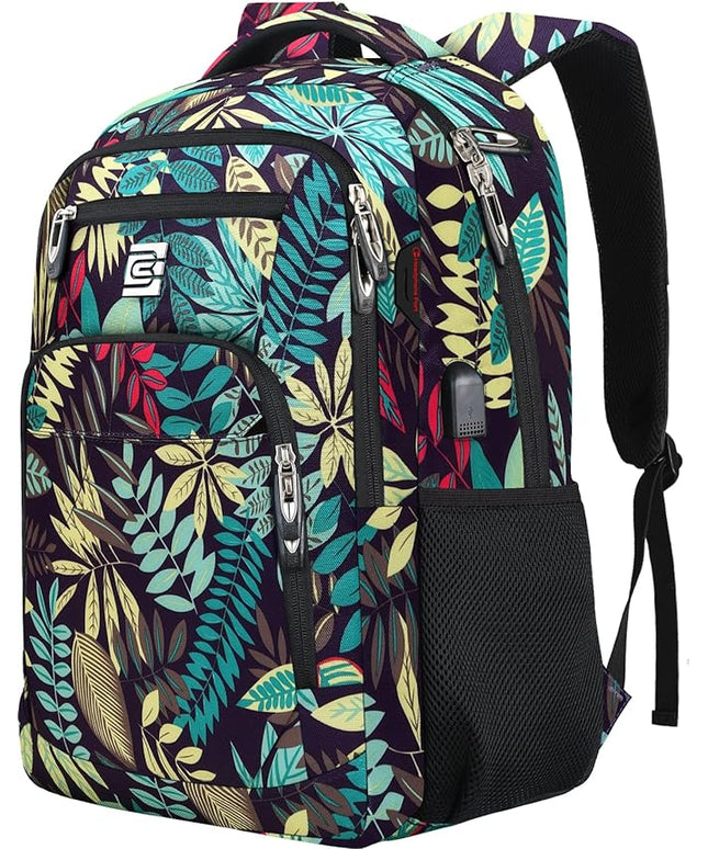 Laptop Backpack,Business Travel Anti Theft Slim Durable Laptops Backpack with USB Charging Port,Water Resistant College Computer Bag for Women & Men Fits 15.6 Inch Laptop and Notebook